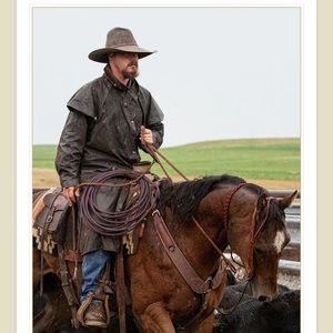 Outback Trading Company Waxed Oilskin Bush Trader Large Used